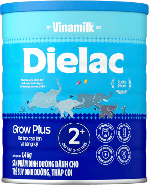 Sữa bột Dielac Grow Plus 2+ HT 1400g