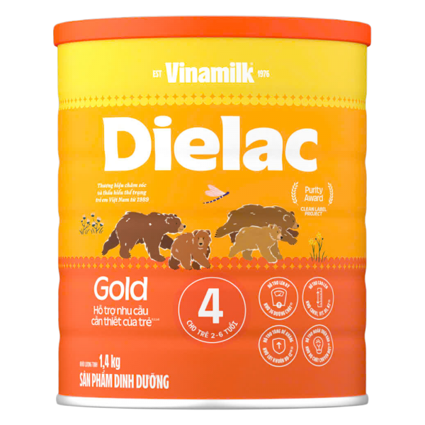 Combo 2 Sữa bột Dielac Gold 4 HT 1400g