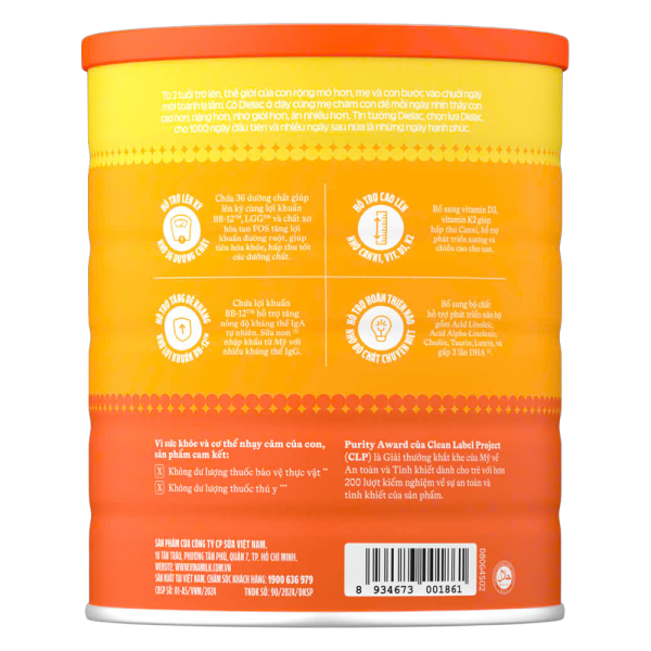 Combo 2 Sữa bột Dielac Gold 4 HT 1400g