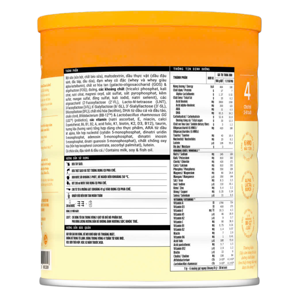 Sữa bột Optimum Gold 4 HT 1450g