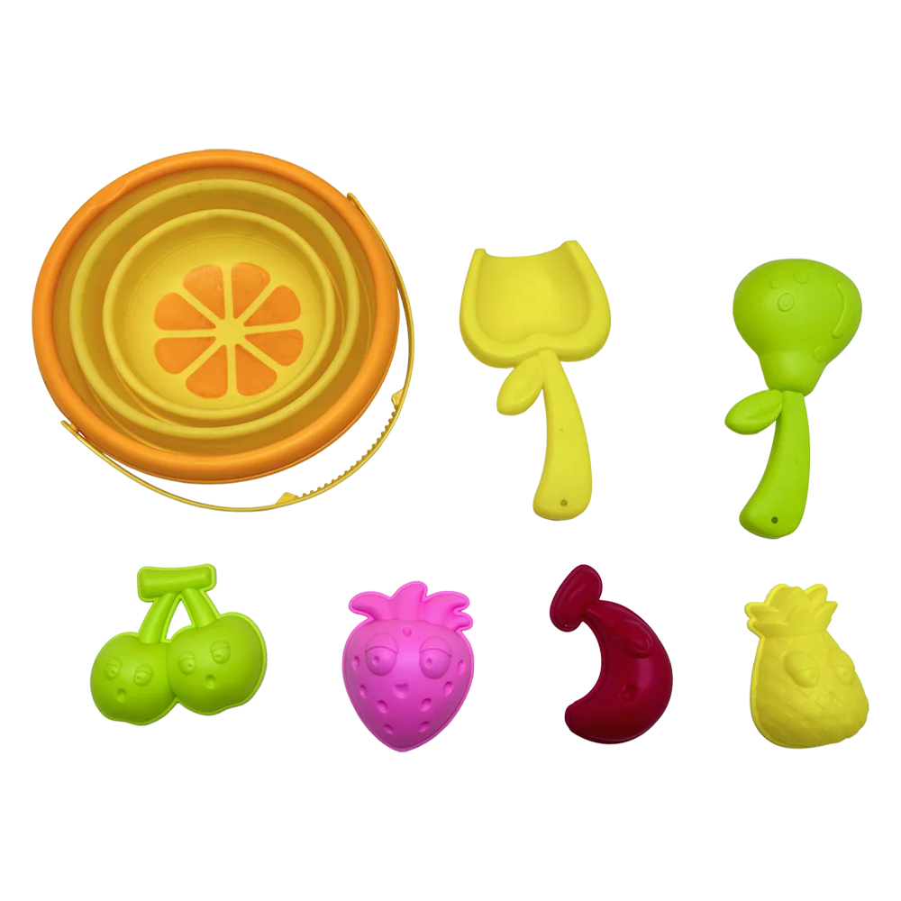 Bộ xô gấp gọn đi biển kèm phụ kiện 7pcs RFD579228 C508 (Vàng)