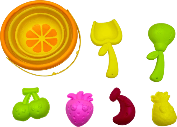 Bộ xô gấp gọn đi biển kèm phụ kiện 7pcs RFD579228 C508 (Vàng)