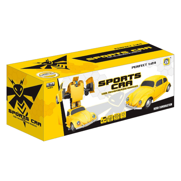 Đồ chơi ô tô biến hình robot tự động có nhạc đèn JS068662 C507