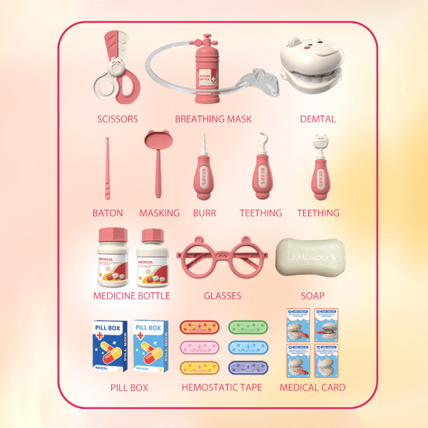 Hộp đồ chơi thỏ bác sĩ nha khoa JS068654 C507