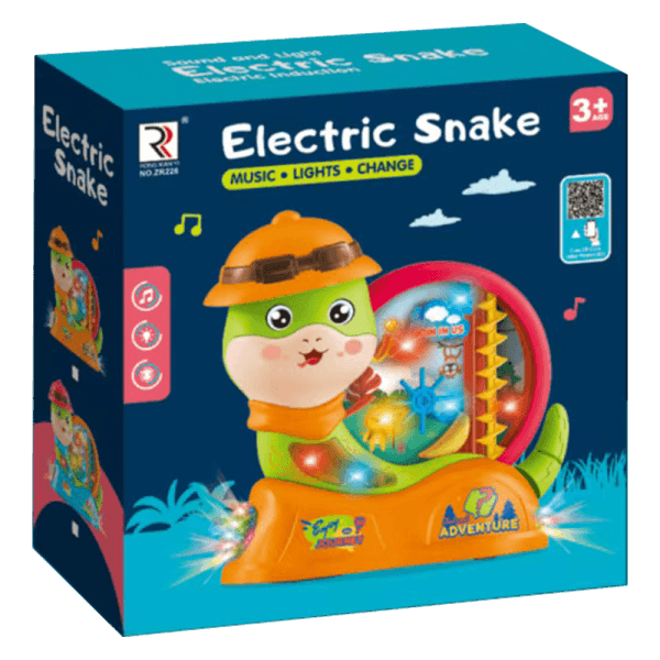Đồ chơi chú rắn hoạt hình ngộ nghĩnh chạy lắc đuôi và có nhạc đèn JS068650 C507