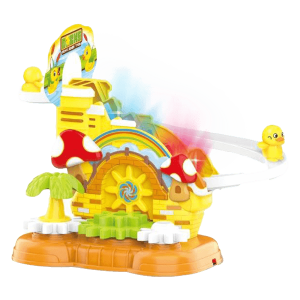 Đồ chơi lắp ráp công viên bánh răng cho vịt leo cầu thang có nhạc đèn JS068643 C507