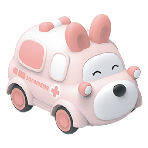 Xe chạy trớn nhựa mềm hình thỏ JS068631 C507 (Hồng)