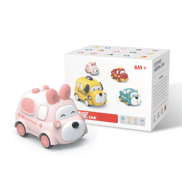 Xe chạy trớn nhựa mềm hình thỏ JS068631 C507 (Hồng)