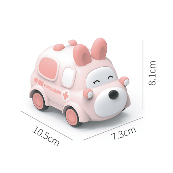 Xe chạy trớn nhựa mềm hình thỏ JS068631 C507 (Hồng)