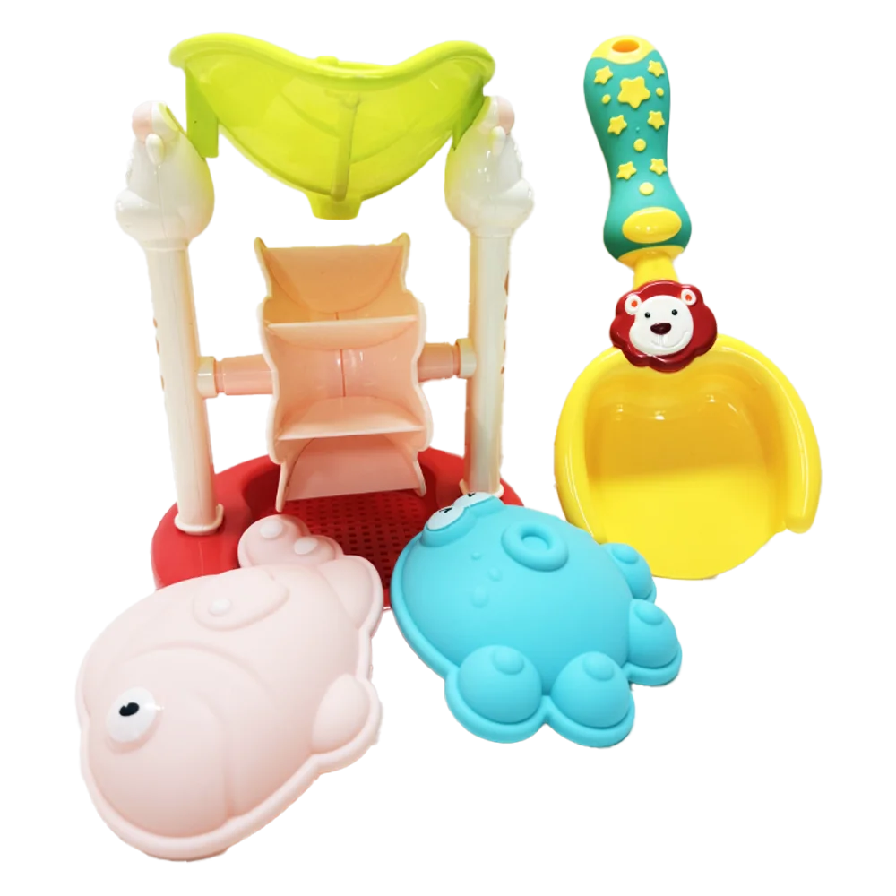 Đồ chơi đi biển cao cấp guồng xoay cát và dụng cụ 4pcs JS068660 C507