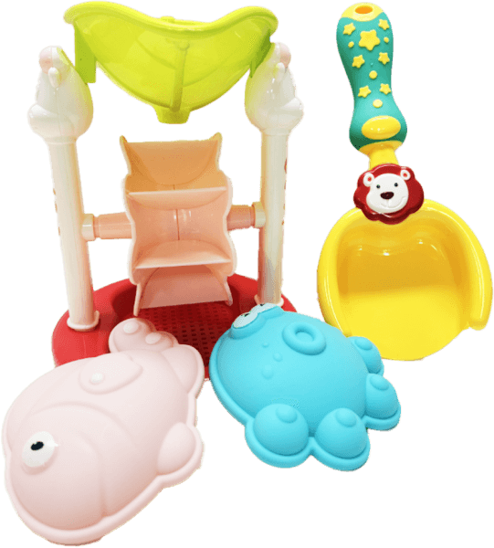 Đồ chơi đi biển cao cấp guồng xoay cát và dụng cụ 4pcs JS068660 C507