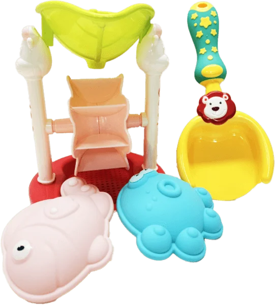 Đồ chơi đi biển cao cấp guồng xoay cát và dụng cụ 4pcs JS068660 C507