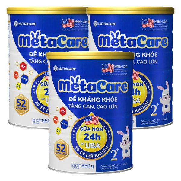 Combo 3 Sữa Metacare Eco 2+ 850g (2-10 tuổi)