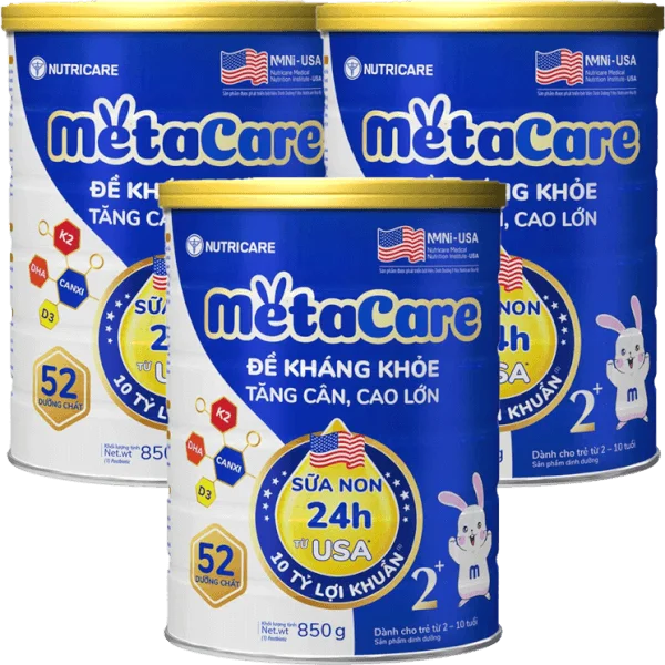 Combo 3 Sữa Metacare Eco 2+ 850g (2-10 tuổi)