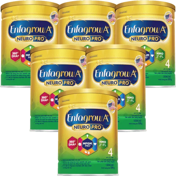 Combo 6 Sữa Enfagrow A+ số 4 830g (2-6 tuổi) 2Flex
