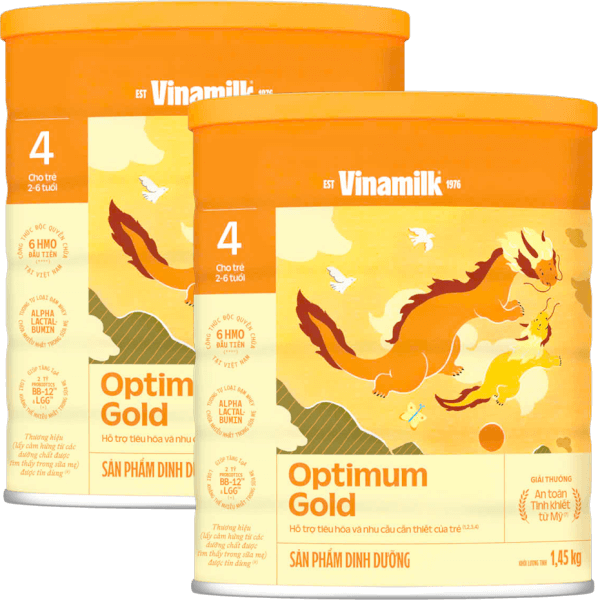 Combo 2 Sữa bột Optimum Gold 4 HT 1450g