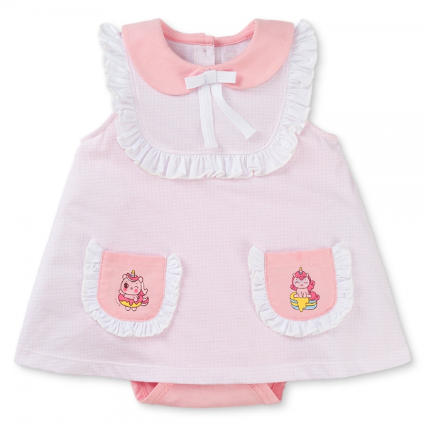 Bodysuit bé gái tam giác bst unicorn Animo VD0825033 (0-9M,Hồng,NN03)