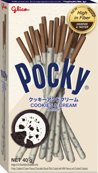Bánh que Pocky Cookies & Cream