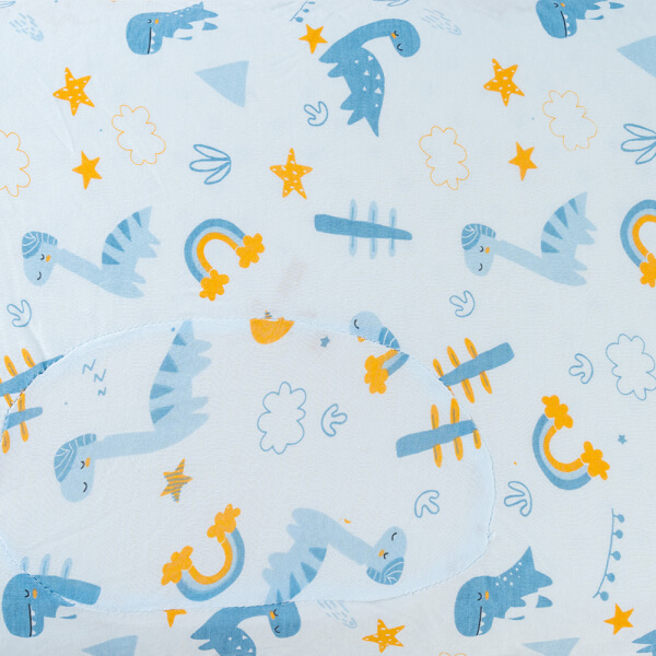 Gối cao su thiên nhiên Oval Baby nửa lõm