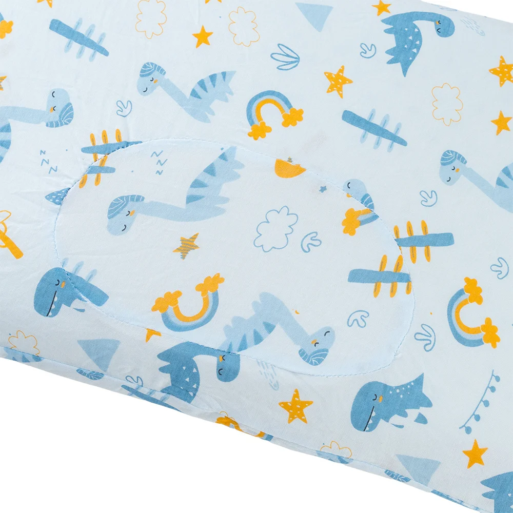 Gối cao su thiên nhiên Oval Baby nửa lõm - Giao hoạ tiết ngẫu nhiên