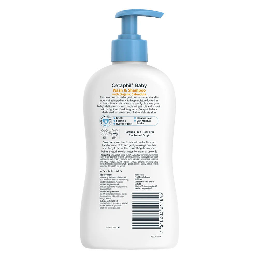 Sữa tắm gội trẻ em tinh chất hoa cúc Cetaphil 400ml