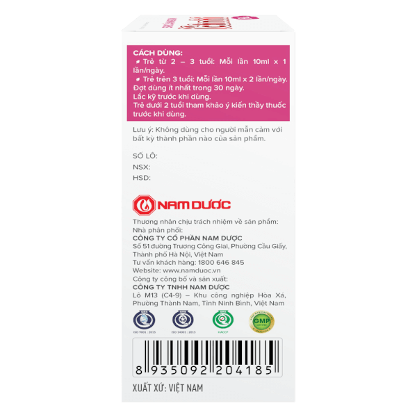 Siro Ăn ngon ích nhi Plus (Lọ 100ml)