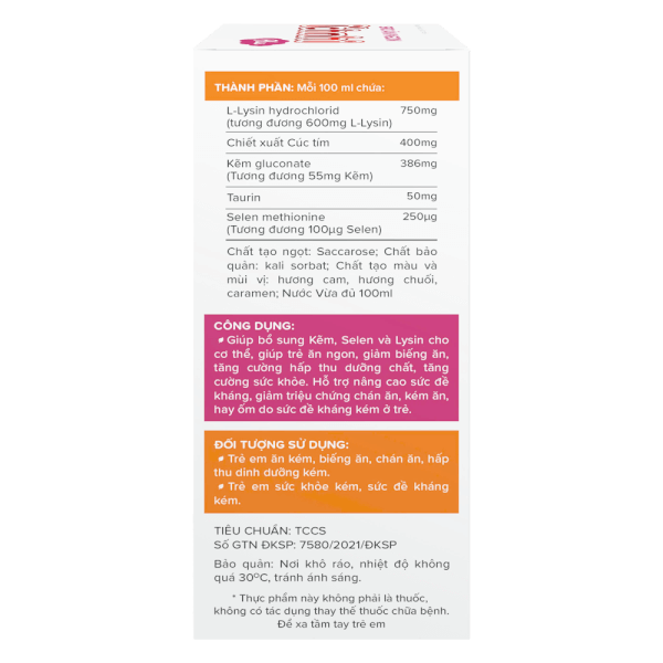 Siro Ăn ngon ích nhi Plus (Lọ 100ml)