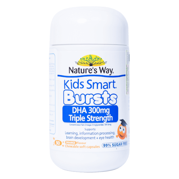 Thực phẩm bảo vệ sức khỏe Nature's Way Kids Smart Bursts DHA 300mg Triple Strength (*Giao ngẫu nhi&ecirc;n)