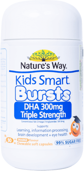 Thực phẩm bảo vệ sức khỏe Nature's Way Kids Smart Bursts DHA 300mg Triple Strength (*Giao ngẫu nhiên)
