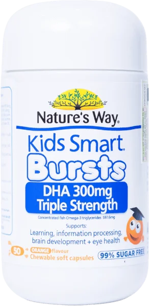 Thực phẩm bảo vệ sức khỏe Nature's Way Kids Smart Bursts DHA 300mg Triple Strength (*Giao ngẫu nhiên)