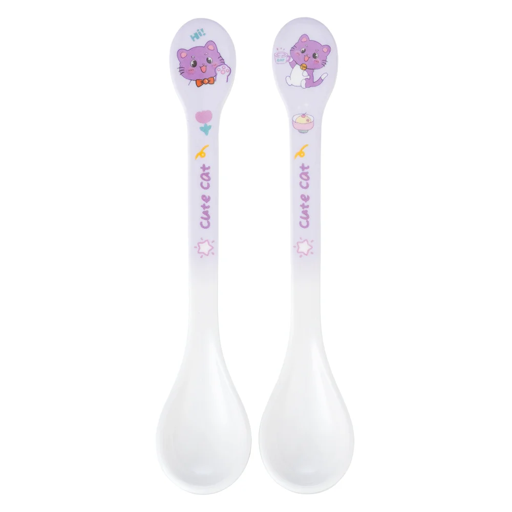 Thìa ăn dặm melamine cao cấp Moreware (2 cái/vỉ, 9013, mèo con)