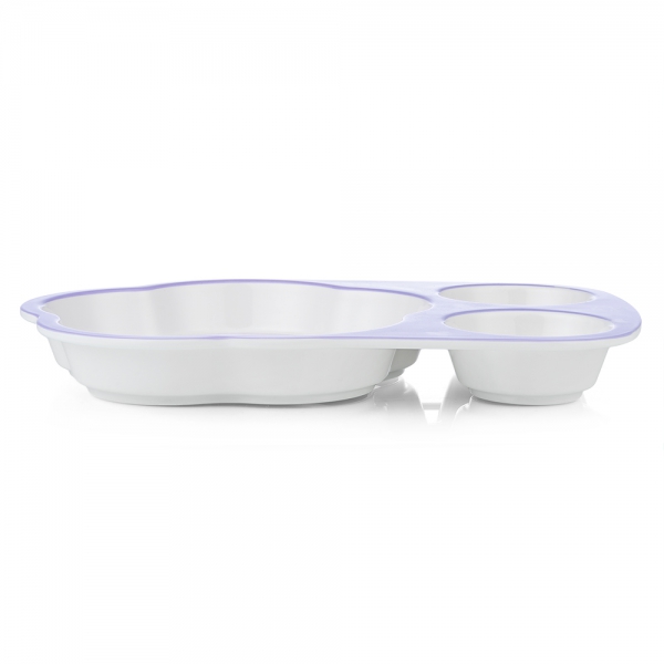 Khay ăn dặm 3 ngăn melamine cao cấp Moreware (W3060, mèo con)
