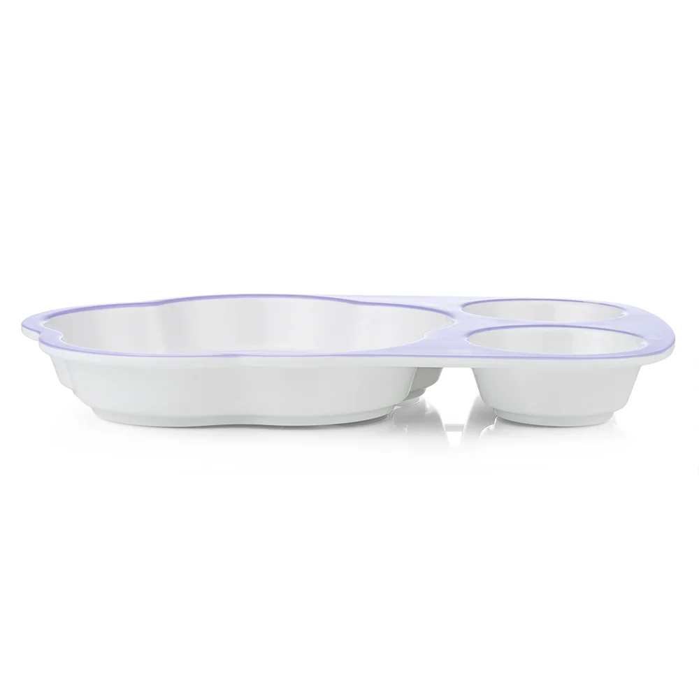 Khay ăn dặm 3 ngăn melamine cao cấp Moreware (W3060, mèo con)