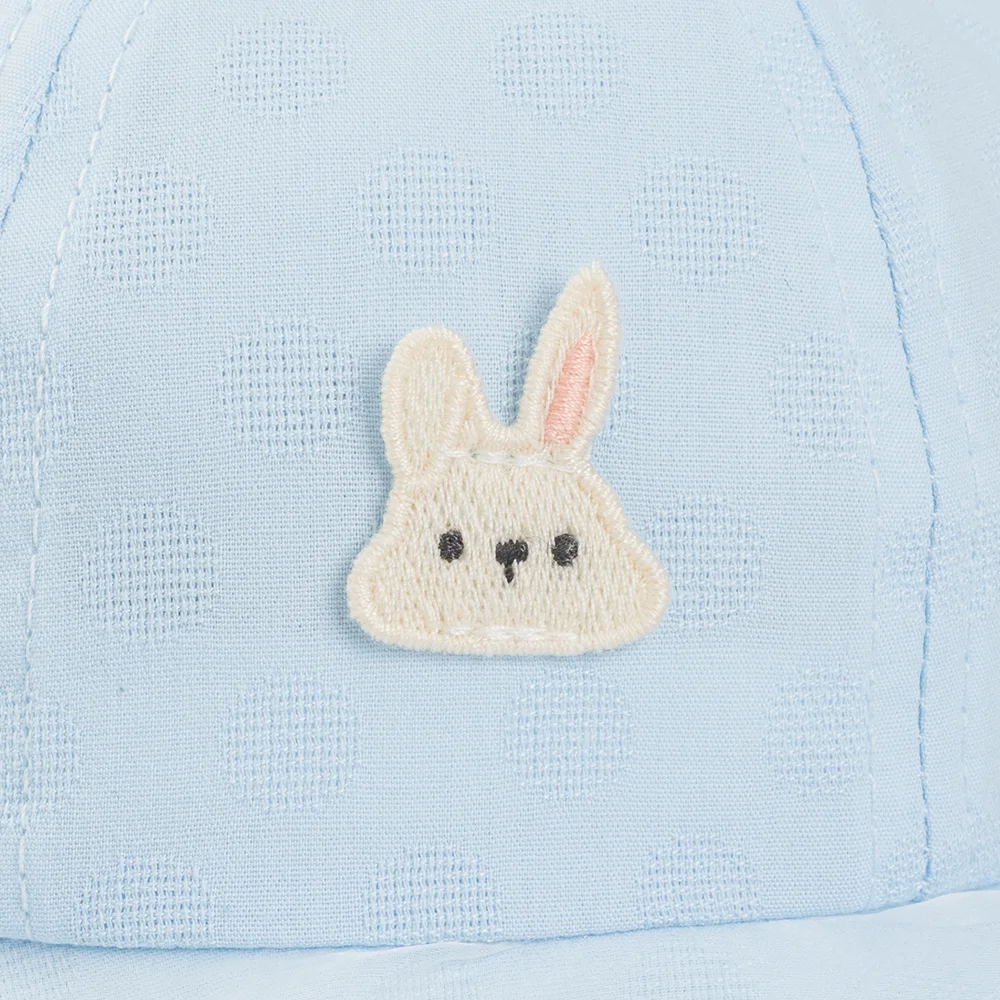 Nón vành tròn khăn voan bé gái 0-12M Animo A2510_MN032 (46cm, Xanh nhạt)