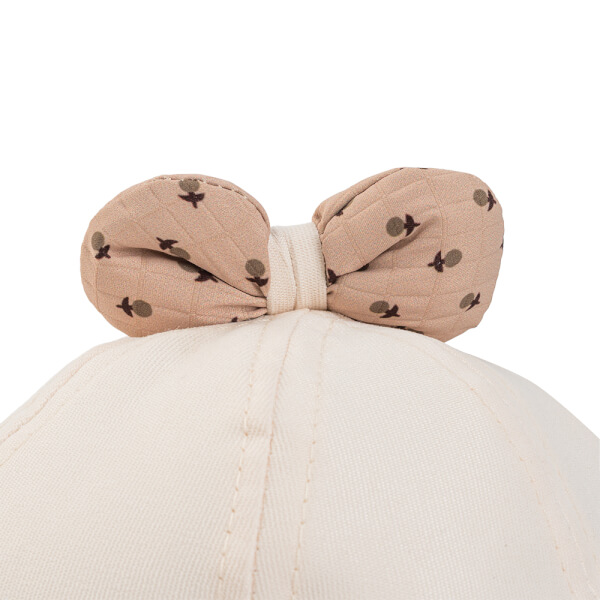 Nón vành tròn khăn voan bé gái 0-12M Animo A2510_MN028 (46cm, Kem)