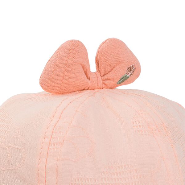 Nón vành tròn khăn voan bé gái 0-12M Animo A2510_MN027 (44cm, Hồng)