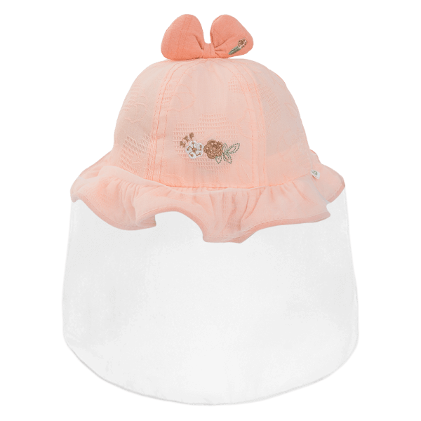 Nón vành tròn khăn voan bé gái 0-12M Animo A2510_MN027 (44cm, Hồng)