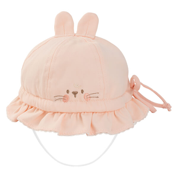 Nón em bé gái 0-12M vành tròn Animo A2510_MN036 (46cm, Hồng nhạt)