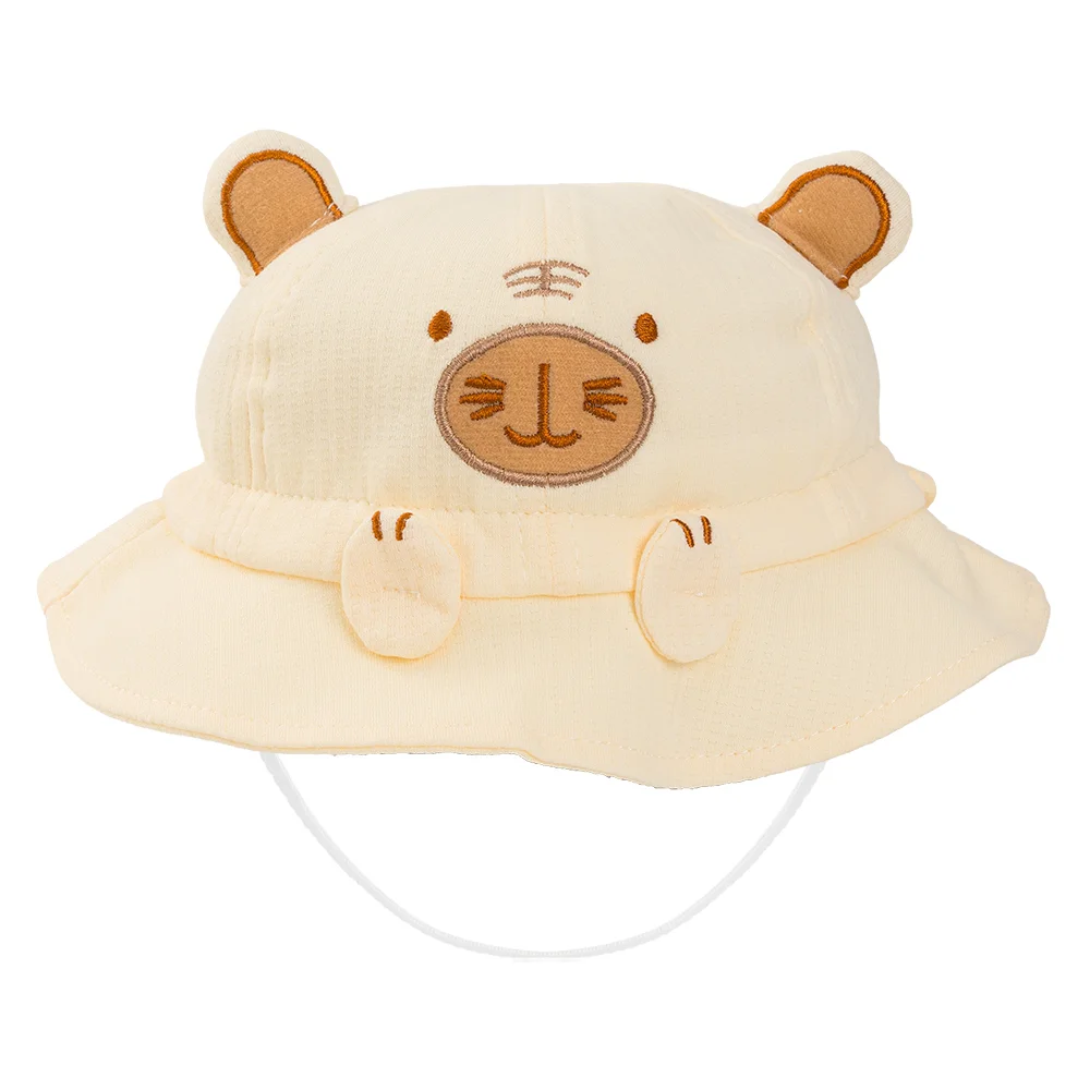 Nón em bé gái 0-12M vành tròn Animo A2510_MN035 (44cm, Vàng nhạt)