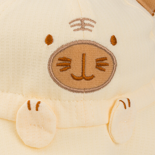 Nón em bé gái 0-12M vành tròn Animo A2510_MN035 (44cm, Vàng nhạt)