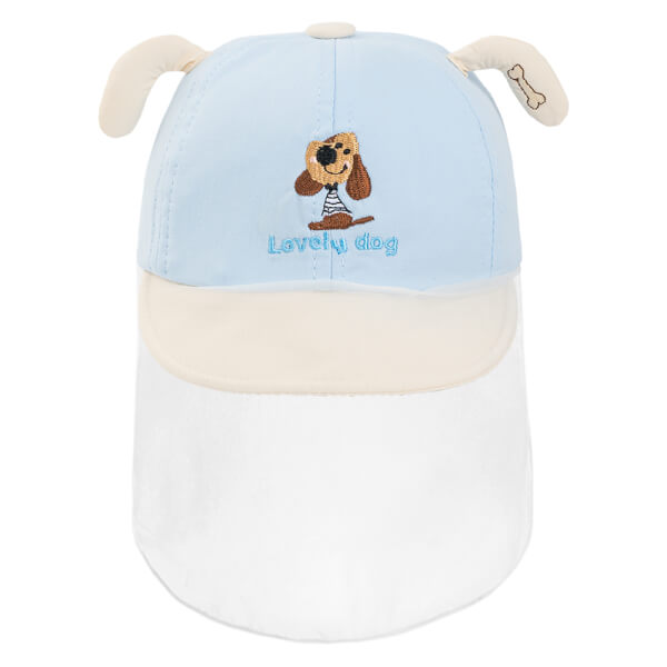 Nón lưỡi trai khăn voan bé trai 0-12M Animo A2510_MN031 (46cm, Xanh dương)