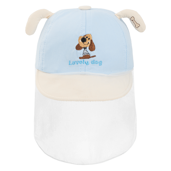 Nón lưỡi trai khăn voan bé trai 0-12M Animo A2510_MN031 (46cm, Xanh dương)