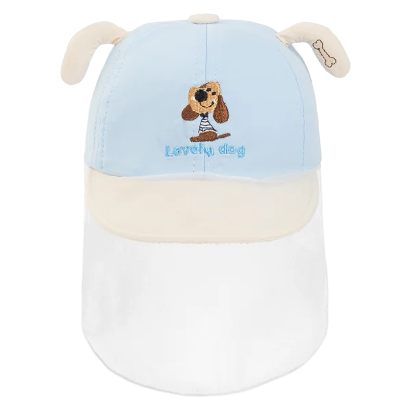 Nón lưỡi trai khăn voan bé trai 0-12M Animo A2510_MN031 (46cm, Xanh dương)