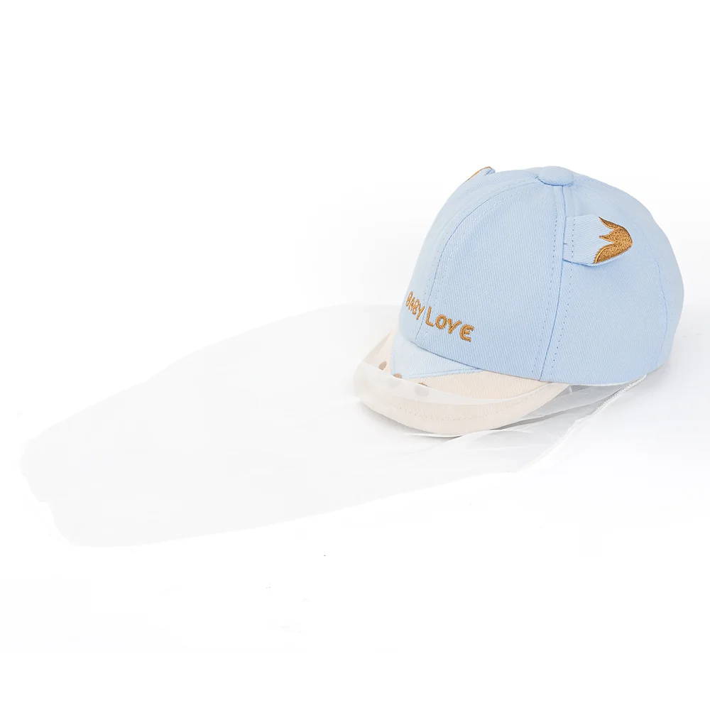 Nón lưỡi trai khăn voan bé trai 0-12M Animo A2510_MN030 (44cm, Xanh)