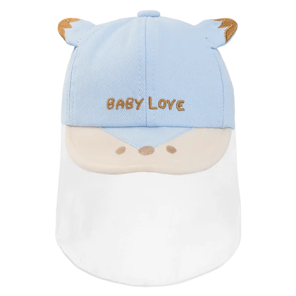 Nón lưỡi trai khăn voan bé trai 0-12M Animo A2510_MN030 (44cm, Xanh)