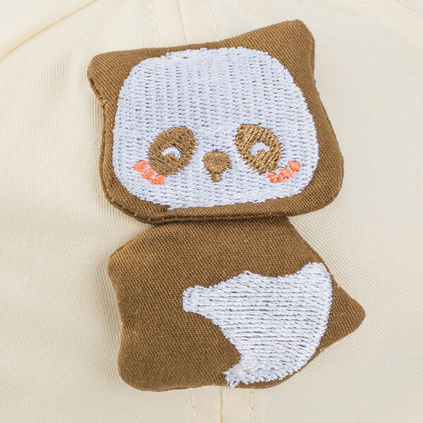 Nón lưỡi trai khăn voan bé trai 0-12M Animo A2510_MN029 (46cm, Kem-Xanh rêu)