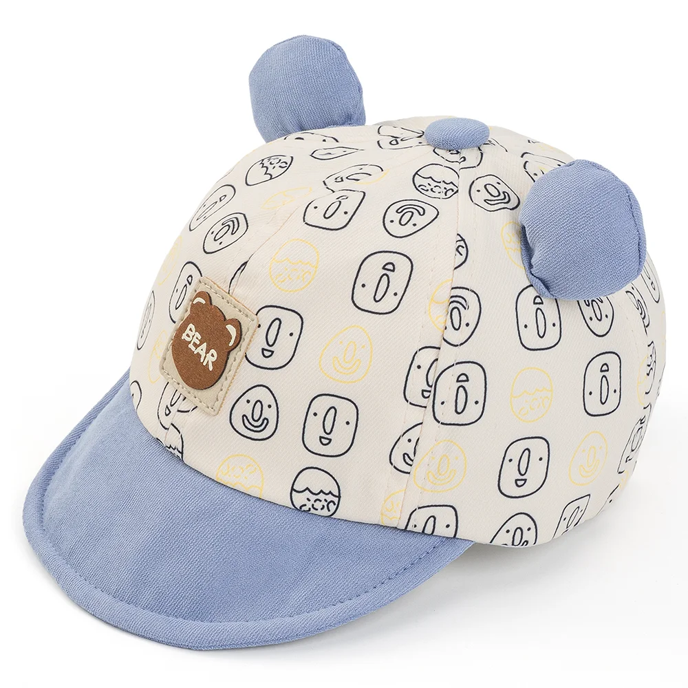 Nón em bé trai 0-12M lưỡi trai Animo A2510_MN034 (46cm, Xanh)