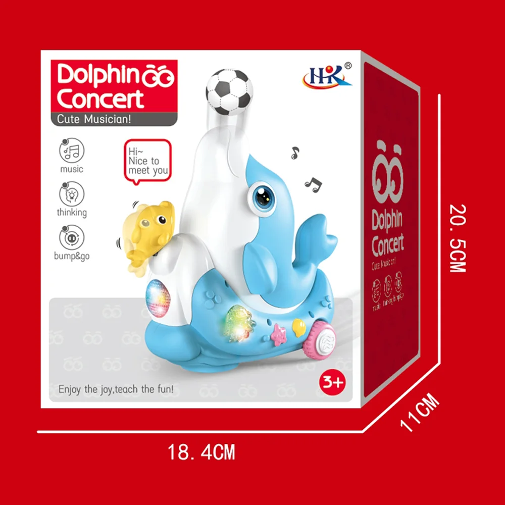 Đồ chơi cá heo vừa chạy vừa thổi bóng và phát nhạc RFD642577 C505