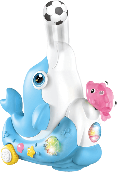 Đồ chơi cá heo vừa chạy vừa thổi bóng và phát nhạc RFD642577 C505