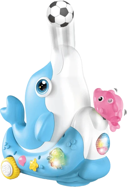 Đồ chơi cá heo vừa chạy vừa thổi bóng và phát nhạc RFD642577 C505